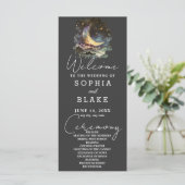 青と金ゴールドクレセントムーン結婚式 プログラム (スタンド正面)