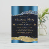 青と金ゴールドグラムティアーズクリスマスパーティー 招待状 (スタンド正面)