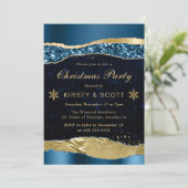 青と金ゴールドグラムティアーズクリスマスパーティー 招待状 (スタンド正面)