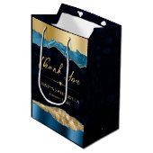 青と金ゴールドグラムティアーズ《写真》ぼけ味Sweet sixteen ミディアムペーパーバッグ (正面アングル)