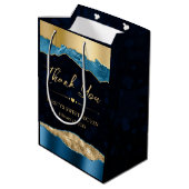 青と金ゴールドグラムティアーズ《写真》ぼけ味Sweet sixteen ミディアムペーパーバッグ (裏面アングル)