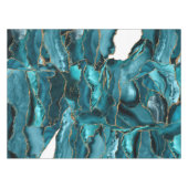 青と金ゴールドグリッター瑪瑙 テーブルクロス (正面(横))