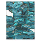 青と金ゴールドグリッター瑪瑙 テーブルクロス (正面)