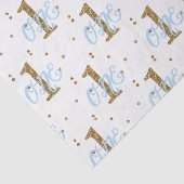 青と金ゴールドグリッター紙吹雪1歳の誕生日パーティー 薄葉紙 (詳細)