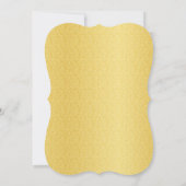 青と金ゴールドスパークルライト退職パーティー 招待状 (裏面)