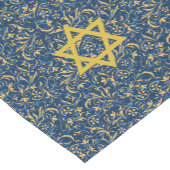 青と金ゴールドトーンバロックの繁栄ユダヤの星 ショートテーブルランナー (コーナー)