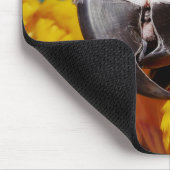 青と金ゴールドマコーパロット マウスパッド (コーナー)