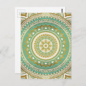 青と金ゴールドマダラ ポストカード (正面/裏面)