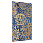 青と金ゴールドマンダラパターン クリップボード (右)