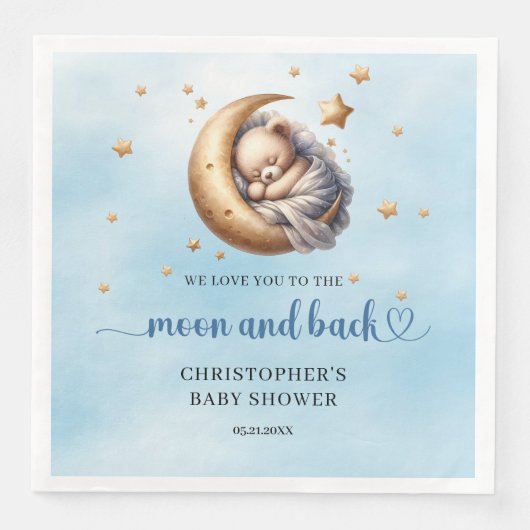 青と金ゴールドムーンと背中のテディベア (正面)