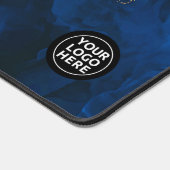 青と金ゴールド大理石デスクマットマウスパッド デスクマット (コーナー)