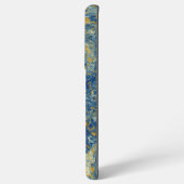 青と金ゴールド大理石 SAMSUNG GALAXYケース (裏面横)