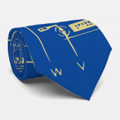 青と金ゴールド技術 |マザーボード |回路基板 ネクタイ (ロール)