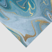 青と金ゴールド瑪瑙パターン5 薄葉紙 (詳細)