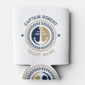 青と金ゴールド航海ののいかり 缶クーラー (裏面)