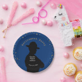 青と金ゴールド高速道路のパトロール退職 ペーパープレート (パーティー)