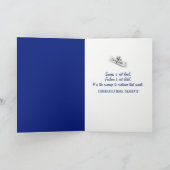 青と金ゴールド2025年卒業スポットライト カード (内部)