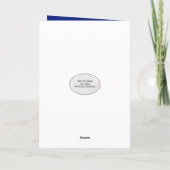 青と金ゴールド2025年卒業スポットライト カード (裏面)