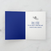 青と金ゴールド2025年卒業スポットライト カード (内部)