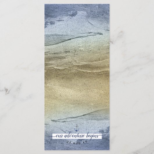 青と金ゴールド⚓️イベントま航海のたは結婚の メニュー (裏面)