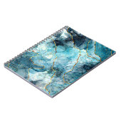 青と金ゴールド ノートブック (左側)