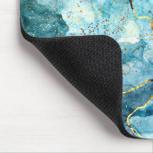 青と金ゴールド マウスパッド (コーナー)