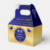 青と金ゴールド、ユニーククラス懇親会の好意、ボックス フェイバーボックス (正面サイド)