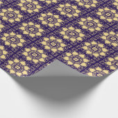 青と金ゴールド ラッピングペーパー (角)