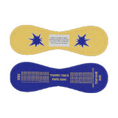 青と金ゴールド、写真とパーソナライズされた野球 野球ボール (パネル)