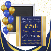 青と金ゴールド、安価なクラスの懇親会ギフト マグネット