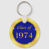 青と金ゴールド、1971年クラス、懇親会党好意 キーホルダー (裏面)