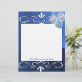 青と銀のオーナメントを青に (スタンド正面)