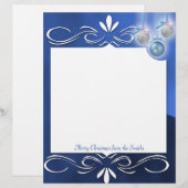 青と銀のオーナメントを青に (正面/裏面)