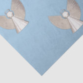 青と銀のクリスマスモダン天使クリスマス 薄葉紙 (詳細)