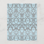 青と銀のダマスクのテディベア – キャンディーゲーム チラシ (裏面)