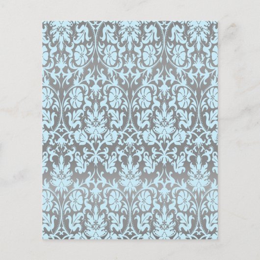 青と銀のダマスクのテディベア – キャンディーゲーム チラシ (裏面)