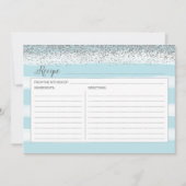 青と銀のレシピカード (正面)