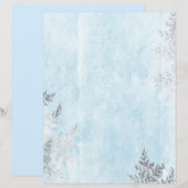 青と銀の偽のホイルの葉 (正面/裏面)