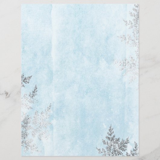 青と銀の偽のホイルの葉 (正面)