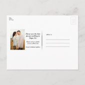 青と銀の星がきらきらと輝く神秘的な天体 案内ポストカード (裏面)