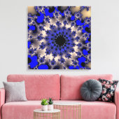 青と銀の目 キャンバスプリント (インサイチュ (リビング))