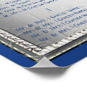 青と銀の結婚客席表 ポスター (角)