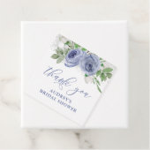 青と銀の花模様、感謝の気持ちを伝えるタグ フェイバータグ (インサイチュ)