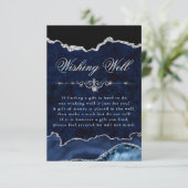 青と銀の輝きのある瑪瑙の願い井戸 エンクロージャーカード (スタンド正面)