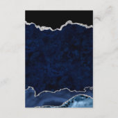 青と銀の輝きのある瑪瑙の願い井戸 エンクロージャーカード (裏面)