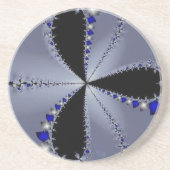 青と銀の風車 コースター (正面)