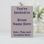 青と銀モダン 招待状 (スタンド正面)