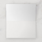 青と銀結婚の座席表 プレイスカード (内部開封)