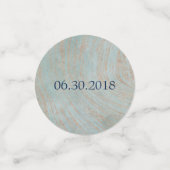 青と銅のブライダルシャワーブリス コンフェッティ (スモール正面)