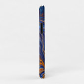 青と銅の抽象芸術アーモダント Case-Mate iPhoneケース (裏面/右)